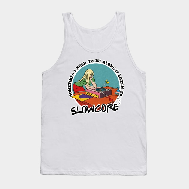 Slowcore / Music Obsessive Fan Design Tank Top by DankFutura